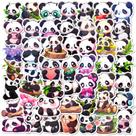 Pacote de adesivos Panda Cute Cartoon Animal, decalque de vinil x50