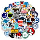 Pacote de adesivos para programador de software de programação de anime 50 unidades