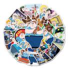 Pacote de adesivos Paradise Town Police Station, 50 unidades de anime aquático