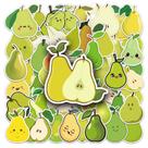 Pacote de adesivos Pear, 50 peças de vinil fofo de frutas verdes e amarelas