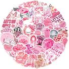 Pacote de adesivos Pink Cowgirl, 50 unidades para adolescentes e meninas