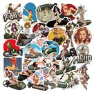 Pacote de adesivos PinUp Bomb Girl Anime 50 unidades de 6 a 10 cm