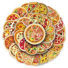 Pacote de adesivos Pizzas Food Gourmets Anime 50 unidades/pacote