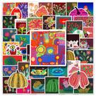 Pacote de adesivos Polka Dot Art, 50 unidades de vinil impermeável