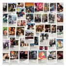 Pacote de adesivos, pôster clássico de anime para TV e filmes, 51 unidades