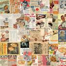 Pacote de adesivos, pôster vintage retrô, 50 unidades à prova d'água