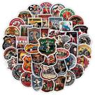 Pacote de adesivos Retro Style Classic Car Street Anime Wat 50 unidades