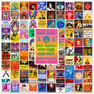Pacote de adesivos Rock Poster Anime, vinil impermeável, 100 unidades Pacote de adesivos Rock Poster Anime, vinil impermeável, 100 unidades