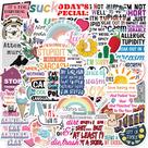 Pacote de adesivos Sarcastic Meme, 50 unidades, citações engraçadas de humor negro Pacote de adesivos Sarcastic Meme, 50 unidades, citações engraçadas de humor negro