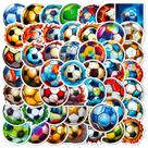 Pacote de adesivos Soccer Ball, 50 peças de decalques de vinil impermeáveis