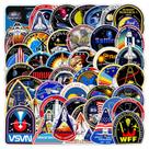 Pacote de adesivos Space Shuttle Badge, 45 unidades de vinil impermeável Pacote de adesivos Space Shuttle Badge, 45 unidades de vinil impermeável