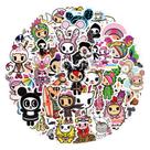 Pacote de adesivos Tokidoki Anime, vinil impermeável, 50 unidades
