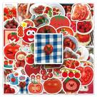 Pacote de adesivos Tomato Aesthetic INS Style Red Tomato x50