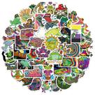 Pacote de adesivos Trippy Frog Psychedelic Aesthetic Vinyl x50