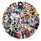 Pacote de adesivos Valorants Anime 50 unidades de desenho animado decorativo de 3 a 8 cm Pacote de adesivos Valorants Anime 50 unidades de desenho animado decorativo de 3 a 8 cm