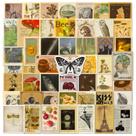 Pacote de adesivos Vintage Aesthetic, 50 unidades de vinil impermeável