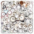 Pacote de adesivos Vintage Road Bike Cruiser para bicicleta, 50 unidades Pacote de adesivos Vintage Road Bike Cruiser para bicicleta, 50 unidades