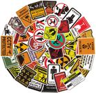 Pacote de adesivos Warning Signs Anime Waterproof Vinil 50 unidades