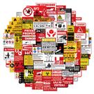 Pacote de adesivos Warning Signs Anime Waterproof Vinil 75 unidades Pacote de adesivos Warning Signs Anime Waterproof Vinil 75 unidades