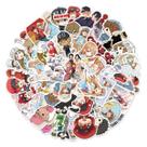 Pacote de adesivos Work Cells Anime Waterproof Vinil 50 unidades