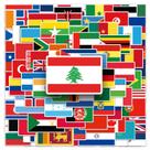 Pacote de adesivos World Flags, 105 unidades, país internacional