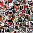 Pacote de adesivos Zombie Hand, 50 unidades de adesivos de vinil Horror Graffiti