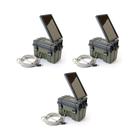 Pacote de alimentação Trail Camera HME 12V/Solar com 3 unidades (3 itens)