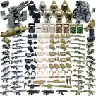Pacote de armas militares e acessórios para o brinquedo Swat Team Building Block