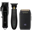 Pacote de barbeiro 3 em 1 para aparador de cabelo Supreme Trimmer 220V