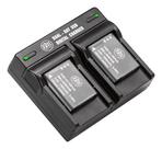 Pacote de bateria BM Premium DB-110 1500mAh com carregador de compartimento duplo
