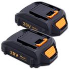 Pacote de bateria Cailingbat 20V 4.0Ah compatível com Worx 2 Pack