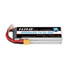 Pacote de bateria Lipo HRB 14,8V 6000mAh 4S 50C com plugue XT60