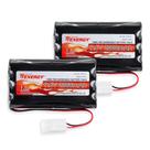 Pacote de bateria Tenergy 9,6 V 2000 mAh NiMH de 8 células para carro RC x2 Pacote de bateria Tenergy 9,6 V 2000 mAh NiMH de 8 células para carro RC x2