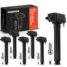 Pacote de bobinas de ignição e conjunto de velas de ignição Iridium para Jeep