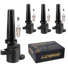 Pacote de bobinas de ignição e conjunto de velas de ignição para Ford Fusion Escape C-Max Transit Connect Lincoln MKZ Mercury Mariner Milan 2010-2016 2,5 L 2,0 L L4
