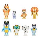 Pacote de bonecos Bluey Heeler Family & Mates com 8 bonecos Pacote de bonecos Bluey Heeler Family & Mates com 8 bonecos