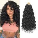 Pacote de cabelo de crochê Ocean Wave 18 polegadas, 8 pacotes sintéticos