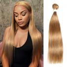 Pacote de cabelo Ijoy Straight Brazilian Human Hair 25 cm Loiro