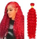 Pacote de cabelo Ubinica One Deep Wave 24cm 100g Pure Red Virgin
