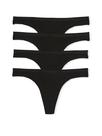 Pacote de calcinhas tanga Victoria's Secret Cotton para mulheres, pacote com 4