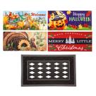 Pacote de capachos Evergreen Flag 5 Seasonal Mats, bandeja de 76 x 46 cm