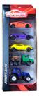 Pacote De Carros X5 - Majorette Cars - Let's Play Color Multicolor