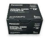 Pacote de cassetes DV Panasonic AY-DVM63PQ 5 fitas 63min