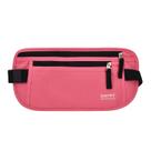 Pacote de cintura DAITET RFID Blocking Slim Money Belt rosa