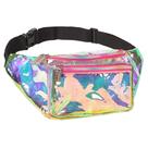 Pacote de cintura SoJourner Bags holográfico impermeável 29x18x10cm
