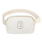 Pacote de cintura VOROLO Personalized Letter O Fanny Pack branco
