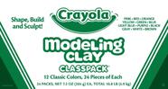 Pacote de classe Modeling Clay Crayola, 24 pacotes, 12 cores para crianças Pacote de classe Modeling Clay Crayola, 24 pacotes, 12 cores para crianças