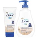 Pacote de cuidados com a pele do bebê Dove Eczema Cream 144g Wash 385ml