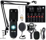 Pacote de equipamento de podcast: condensador sktome BM-800 com trocador de voz