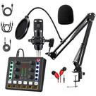 Pacote de equipamento de podcast SKTEET BM-800 com trocador de voz